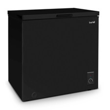 Baridi Freestanding Chest Freezer 142L Garage Outbuilding Storage Safe Black B