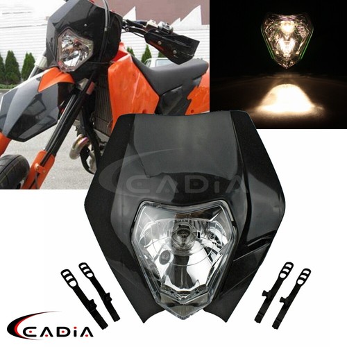 Black housing headlight head - black,