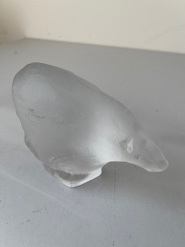 Frosted glass polar - glass, bear