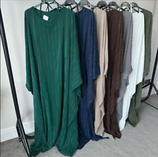 Women Batwing Sleeve Abaya Jilbab Kaftan dress, Muslim Abayas Ladies Maxi Dress