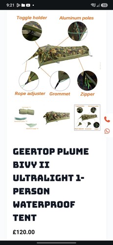 Geertop plume bivy - plume,