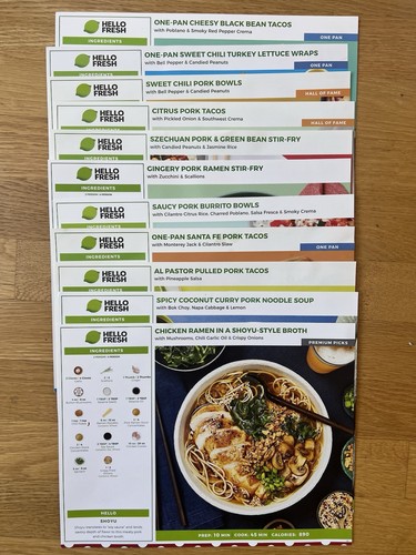 Hello fresh recipe - recipe, cards