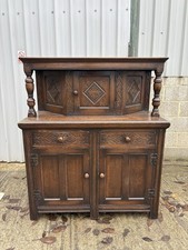 Carved Oak Court Cupboard