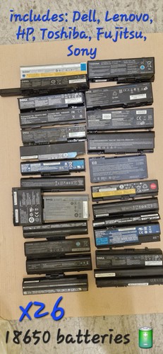 Joblot laptop batteries - 26,