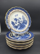 10x Royal Doulton Fine China Booths Real Old Willow Side Plates 7"
