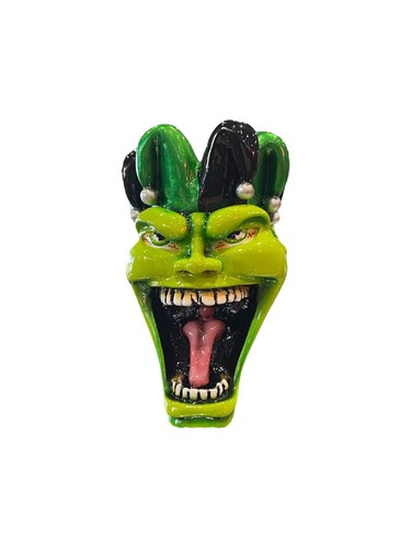 Green jester joker gear knob - green,