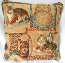Tapestry style "Cats" Cushion