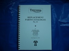 TRIUMPH PRE-UNIT PARTS BOOK FOR 1955  650 & 500 MODELS