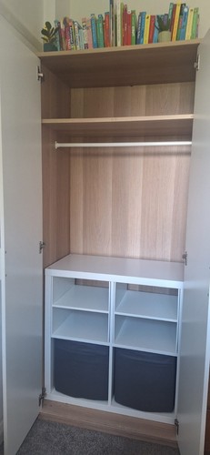 Ikea children wardrobe - wardrobe, white