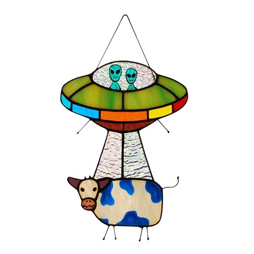 Painted pendant stained glass - ,