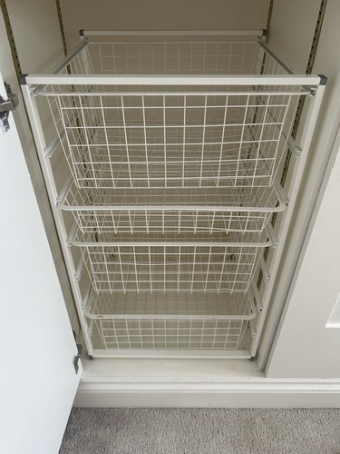 Elfa wire storage drawers - wire, with