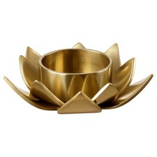 Ikea Tealight Holder Gold Color Coloured Knastrigt Candle Metal  Lotus flower