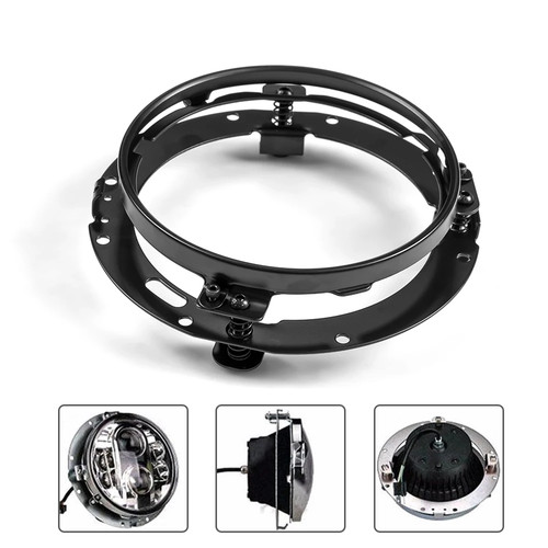 Inch black round - inch, headlight