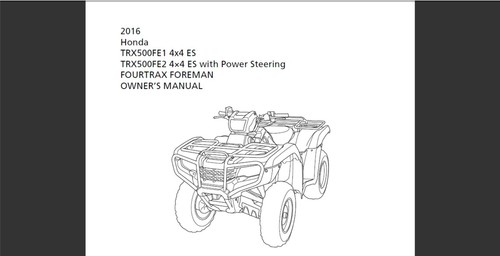 2016 trx500fe1 4x4 fourtrax - 2016, es
