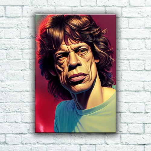 Mick jagger caricature poster - caricature,