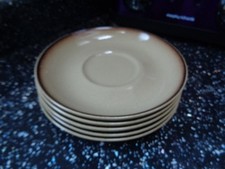 DENBY SAVOY SAUCERS X 5