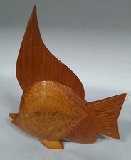 Wooden Hand Carved Fish.  9" Tall