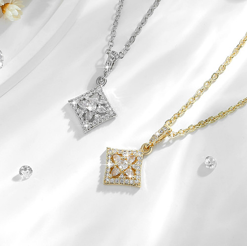Diamond pendant necklace - diamond,