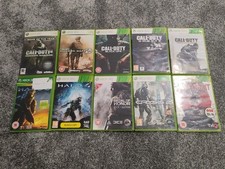10x Xbox 360 Games Bundle Call Of Duty Halo FPS Shooter Bundle 