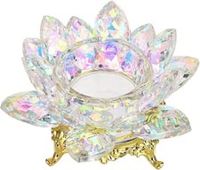 Crystal Lotus Flower Tealight