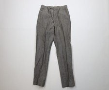 Vtg 50s Rockabilly Mens 28x30 Distressed Wool Rayon Gabardine Chino Pants USA
