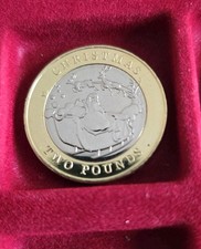 2020 Christmas Sleigh Santa £2 Two Pound Coin Gibraltar From Sealed Bag