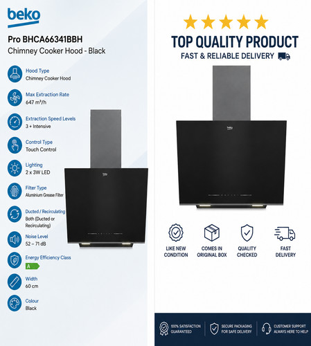Beko pro bhca66341bbh chimney - pro,