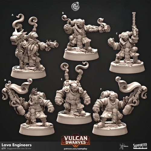 Dwarf lava engineers vulcan - dwarf,