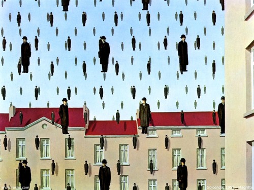 René magritte golconda - magritte, 1953