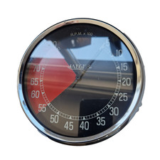 Vintage Style Electronoc  6"ReV COUNTER 12 volt neg earth vintage bentley alvis