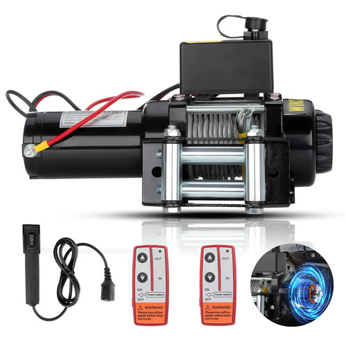 Powerful 12v electric winch - 12v,