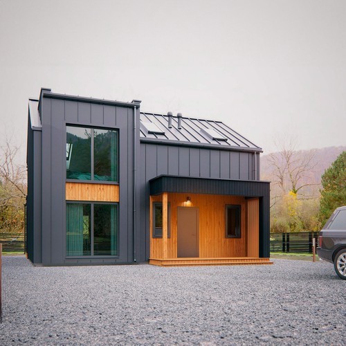 Prefab log cabin home kit - log,