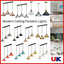 Industrial Retro Ceiling Lights 1/3 Head Pendant Lights Lamp Metal Hanging Light