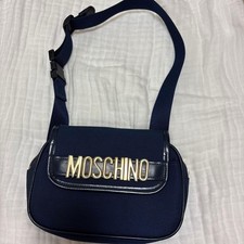 MOSCHINO Navy Nylon Waist Bag