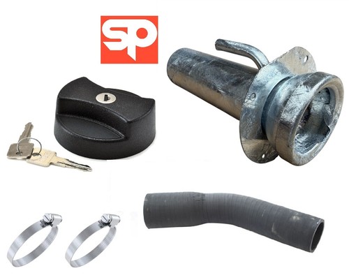 Galv fuel filler neck - filler, neck/rubber