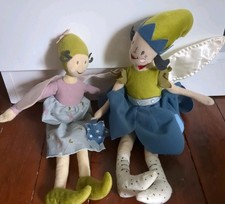 IKEA Sangtrast & Silvertarna Pixie Fairy Rag Doll Soft Toys 16 I& 14 nches 