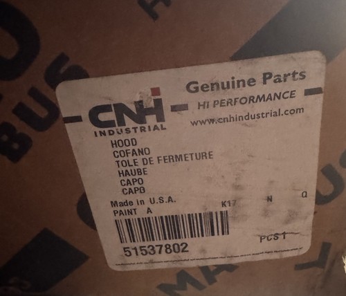 51537802 case cnh hood sr175 - -,