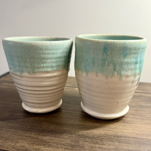 Art pottery hot bev cup - art,