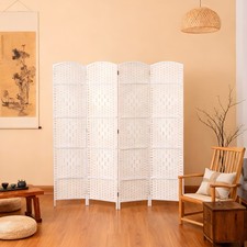 4/6Panel Room Divider Wide Standing Privacy Screen Wall Folding Panel Partition 