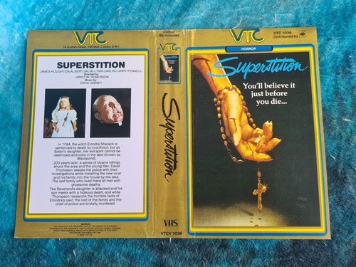 Superstition reproduction vhs - superstition,