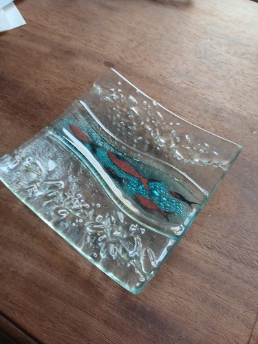 Downs square fused glass - square,