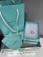 Tiffany Interlocking Circles Pendant Necklace In Silver