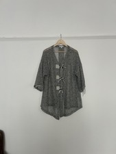 Neslay Grey Open Knit Cardigan