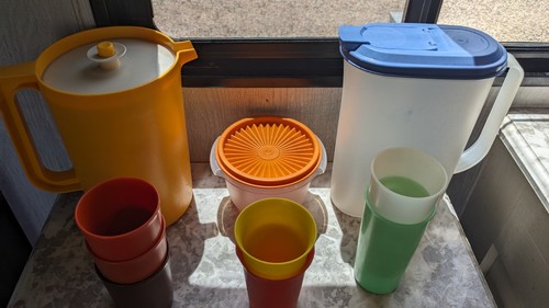 Vintage tupperware pitchers - tupperware,