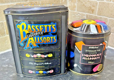 Vintage 1990's Bertie Bassetts Liquorice St Michael M&S Liquorice Allsorts Tin's