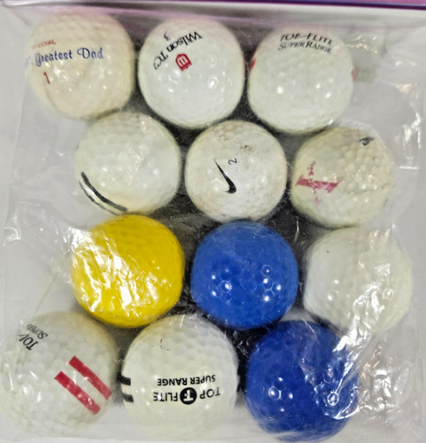 Lot used golf balls - of,