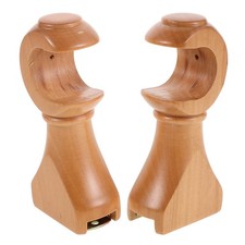  2pcs Wooden Curtain Rod