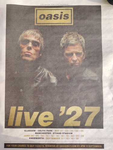 Oasis live knebworth - '27,