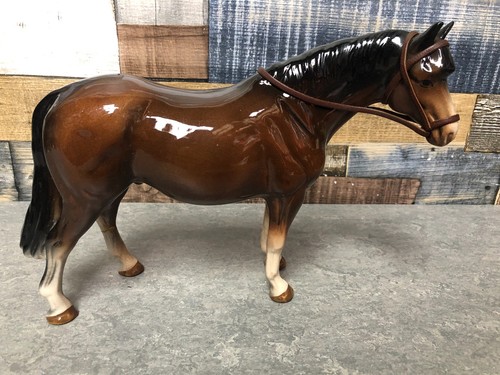 Vintage porcelain horse with - vintage,