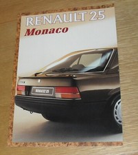 Renault 25 Monaco Brochure
